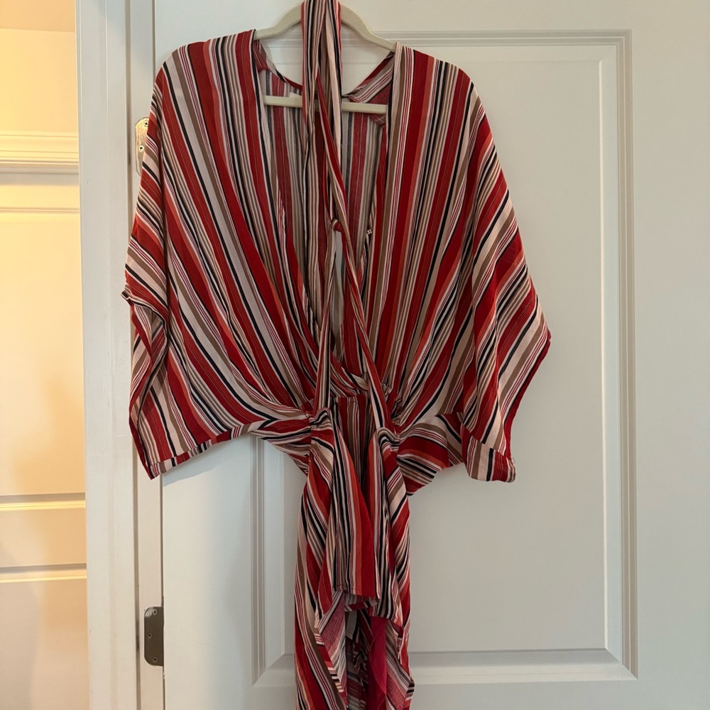 Mustard Seed Striped Romper nwot